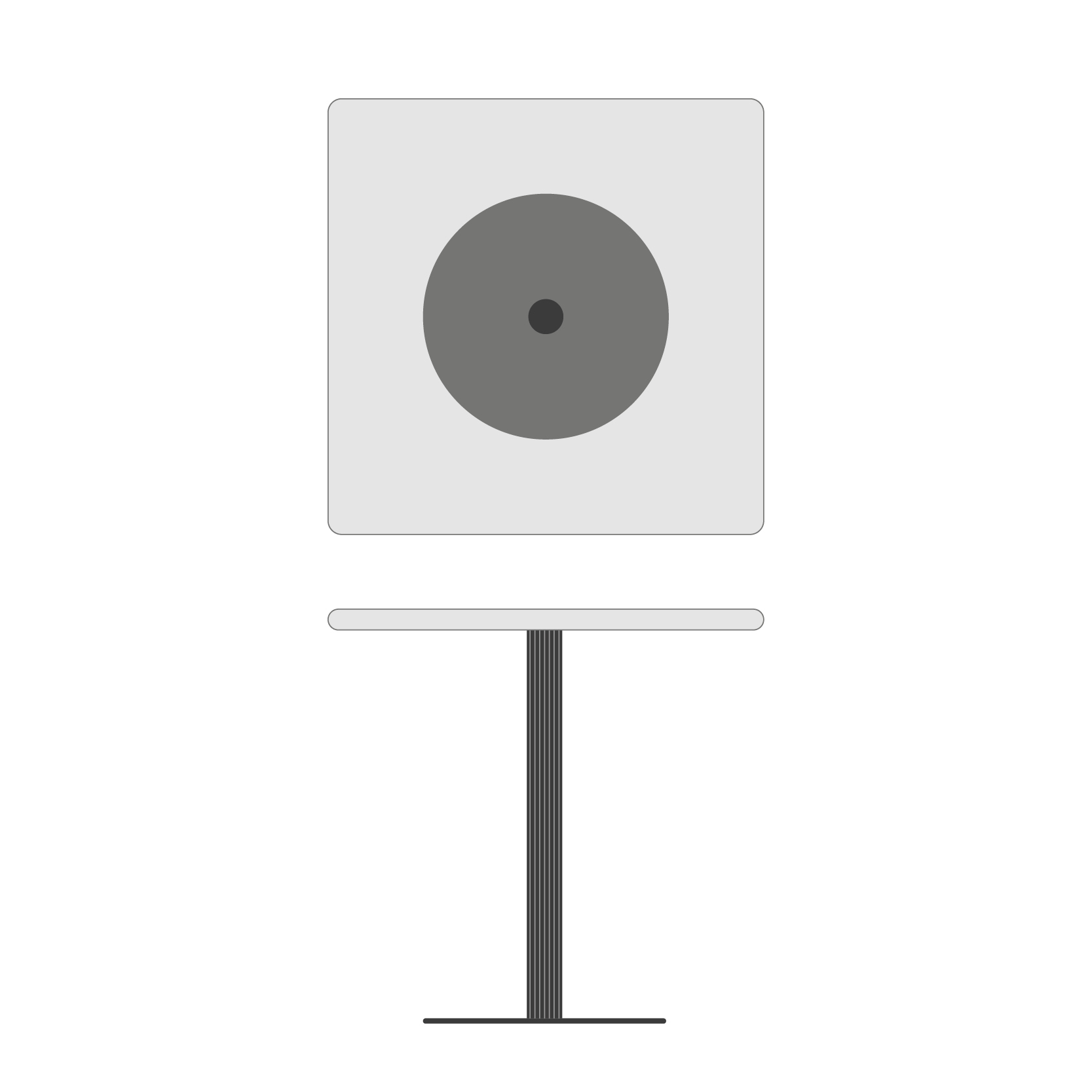 SQUARE TABLE TOP 80X80